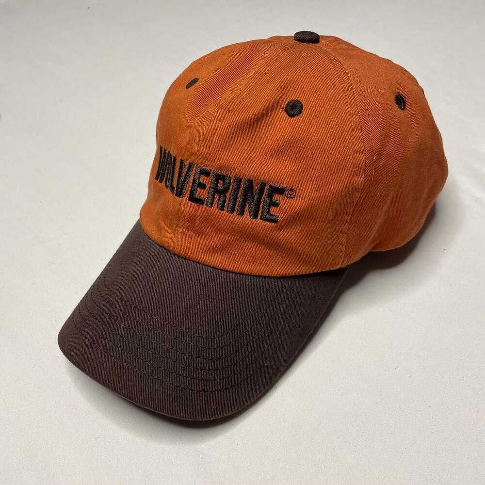 Wolverine Orange & Brown Adjustable Baseball Cap One Size